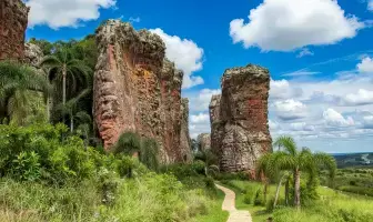 Arenitos no Parque Vila Velha em Ponta Grossa